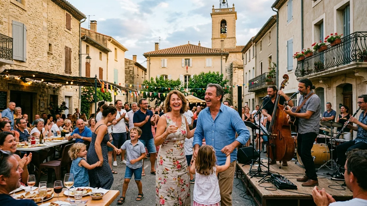 Public familial et intergénérationnel assistant aux scènes ouvertes du festival
